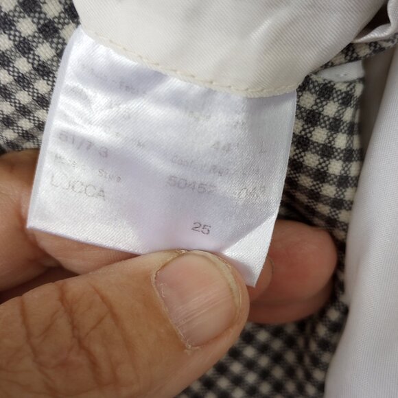 Brioni deLisi Black White Check Sport Coat Italy 44L Italy - Picture 9 of 15